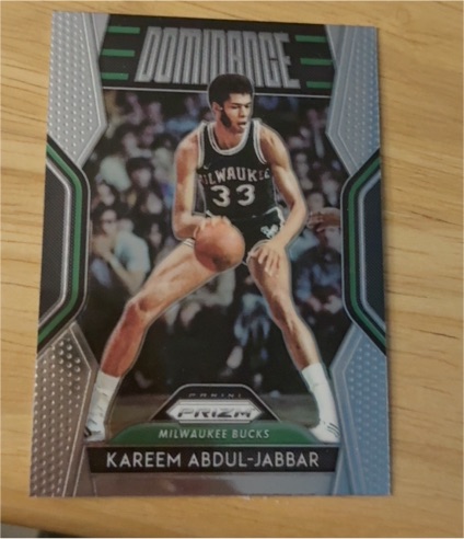 2018-19 Panini Prizm Dominance #7 Kareem Abdul-Jabbar — front