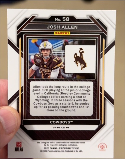 2023 Panini Prizm Draft Picks #58 Josh Allen — front