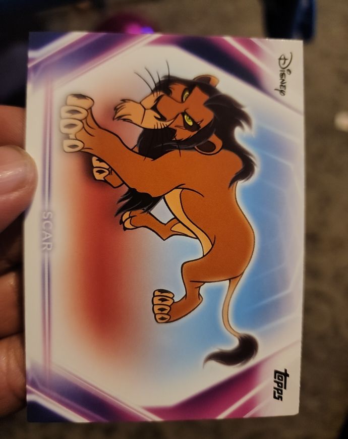 2026 Topps Disney Neon #43 Scar — front