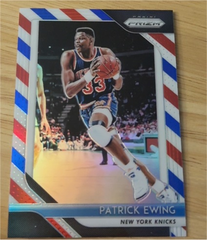 2018-19 Panini Prizm #105 Patrick Ewing Red White and Blue — front