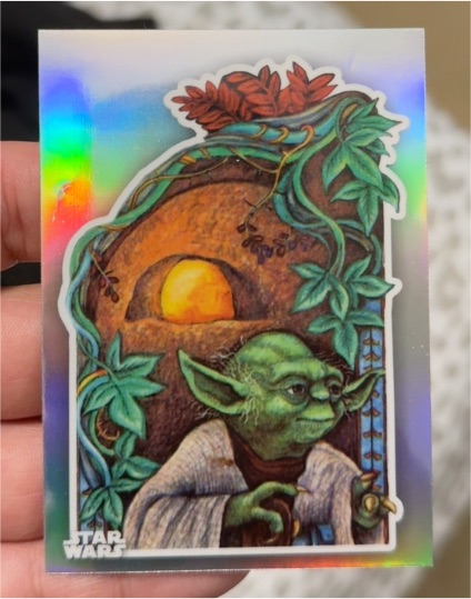 2023 Topps Chrome Star Wars Return of the Jedi 40th #ROJ40-6 Yoda — front