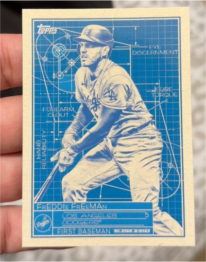 2024 Topps Series 1 #SB-12 Freddie Freeman Superstar Blueprint — front