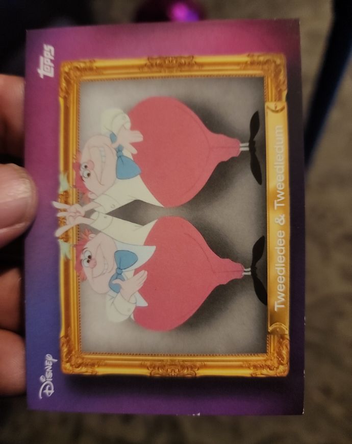 2026 Topps Disney Neon #FF-11 Tweedledee & Tweedledum — front