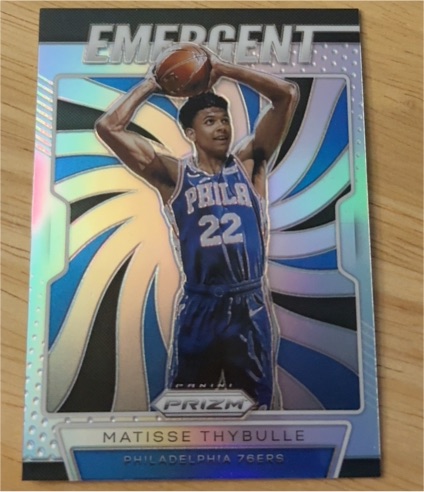 2019-20 Panini Prizm #18 Matisse Thybulle Emergent Silver — front