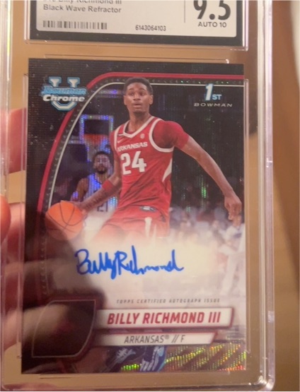 2024-25 Bowman University Chrome #10 Billy Richmond III — front