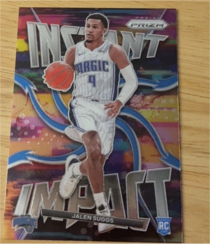 2021-22 Panini Prizm #22 Jalen Suggs Instant Impact — front