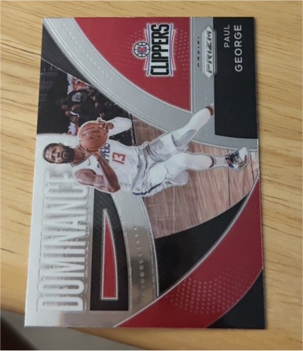 2021-22 Panini Prizm #7 Paul George Dominance — front