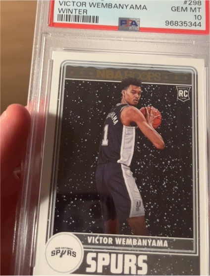 2023 Panini NBA Hoops #298 Victor Wembanyama — front