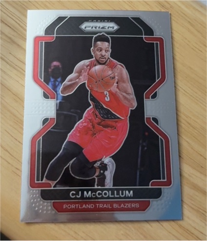 2021-22 Panini Prizm #22 CJ McCollum — front