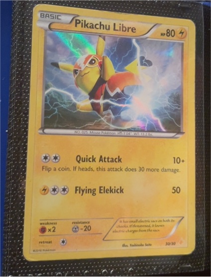 2016 Pokémon XY Trainer Kit #30 Pikachu Libre — front
