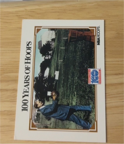 1991-92 NBA Hoops #301 James Naismith Centennial Card — front
