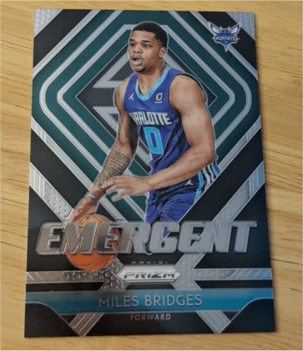 2018-19 Panini Prizm #12 Miles Bridges Emergent — front