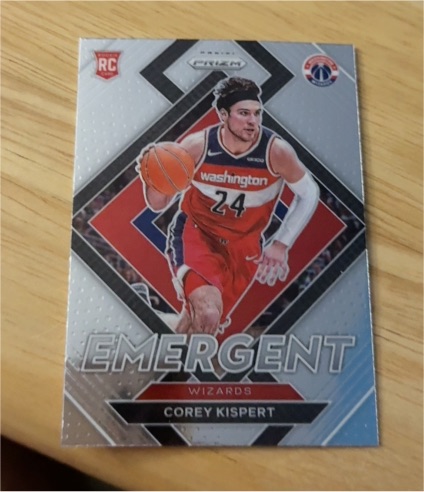 2021-22 Panini Prizm #10 Corey Kispert Emergent Rookie — front