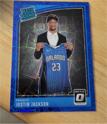 2018-19 Panini Donruss Optic #183 Justin Jackson — front