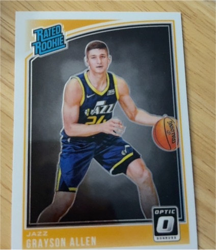 2018-19 Panini Donruss Optic #156 Grayson Allen — front
