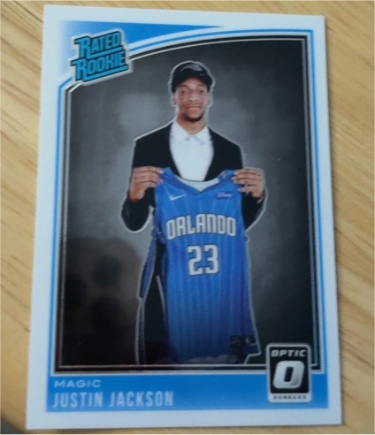 2018-19 Donruss Optic #183 Justin Jackson — front