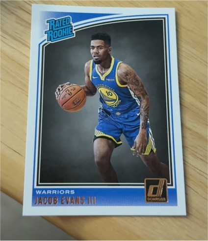 2018-19 Donruss #178 Jacob Evans III — front