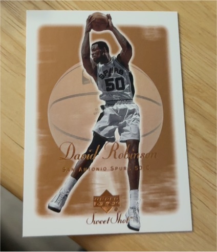 2001-02 Upper Deck Sweet Shot #77 David Robinson — front