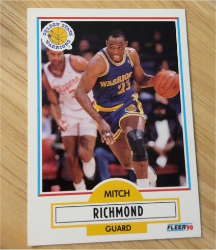 1990 Fleer #67 Mitch Richmond — front
