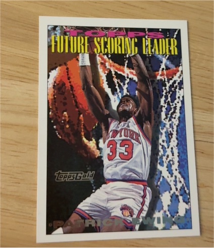 1993-94 Topps #390 Patrick Ewing Future Scoring Leader — front