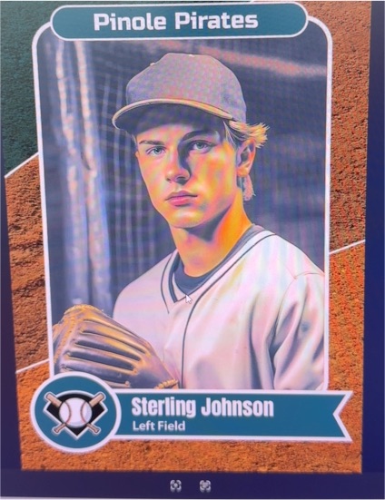 2025 Pinole Pirates Sterling Johnson Left Field — front