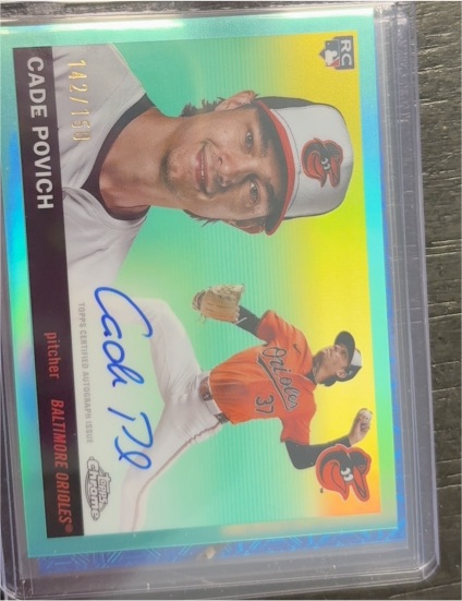 2025 Topps Chrome Platinum #CPA-CP Cade Povich — front