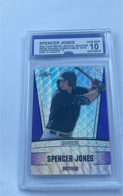 2023 Leaf Metal Special Release #RS-54 Spencer Jones — front