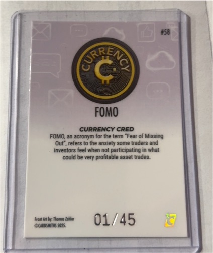 2025 Cardsmiths Currency #58 FOMO — front