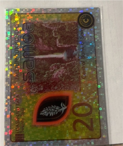2025 Cardsmiths Currency Series 5 #91 Samoa 20 Tala — front