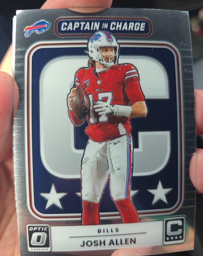 2025 Donruss Optic #3 Josh Allen Captain in Charge — front