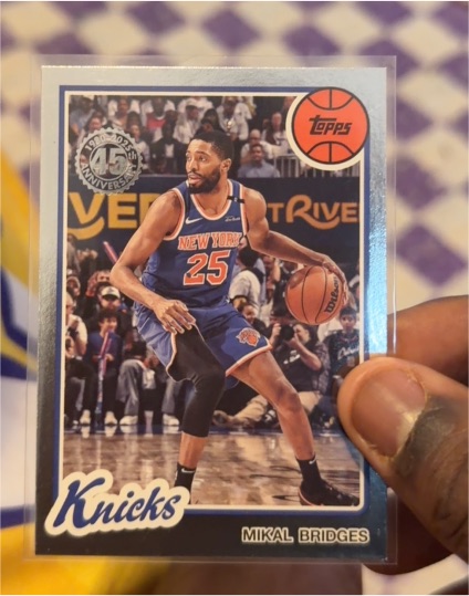 2025 Topps 45th Anniversary #80BK-38 Mikal Bridges — front
