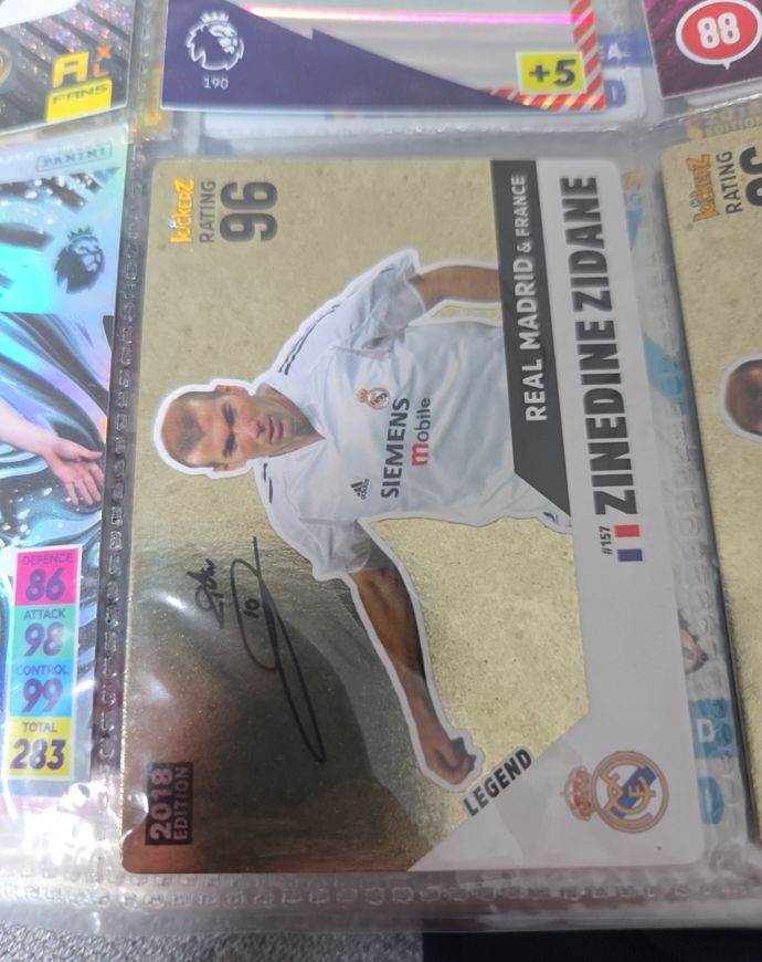 2018 Kickerz Legend #157 Zinedine Zidane — front