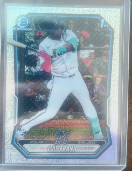 2026 Bowman Chrome #BCP-72 Luis Arana Mojo Refractor — front