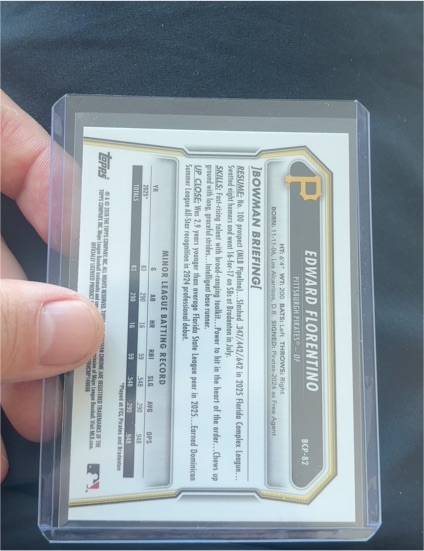 2026 Bowman #BP-82 Edward Florentino — front