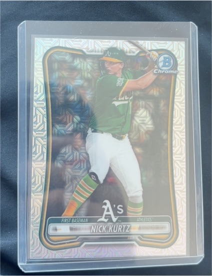 2026 Bowman Chrome #10 Nick Kurtz Mojo Refractor — front