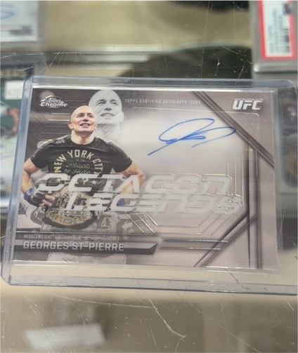 2026 Topps Chrome UFC Octagon Legends #OLA-GS Georges St-Pierre — front