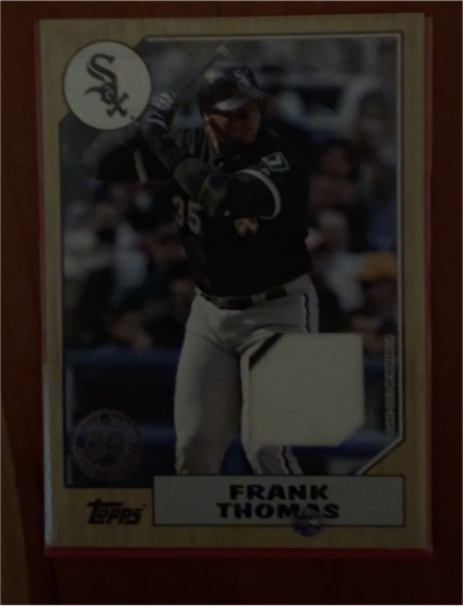2022 Topps Series 1 - 1987 Topps Baseball Relics #87R-FT Frank Thomas — front