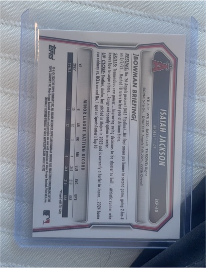 2026 Bowman Prospects 1st Bowman #BP-60 Isaiah Jackson — front