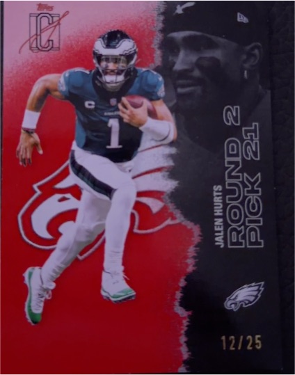 2025 Topps Signature Class #42 Jalen Hurts — front