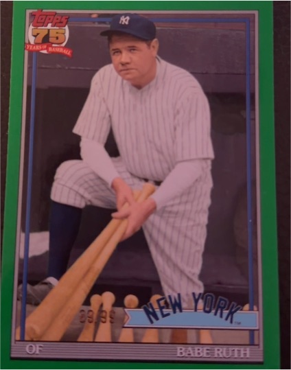 2026 Topps Series 2 1991 Topps 75th #91B2-50 Babe Ruth — front