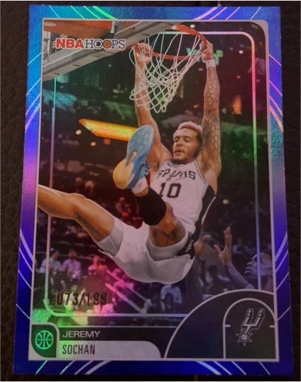 2025-26 Topps NBA Hoops #154 Jeremy Sochan — front