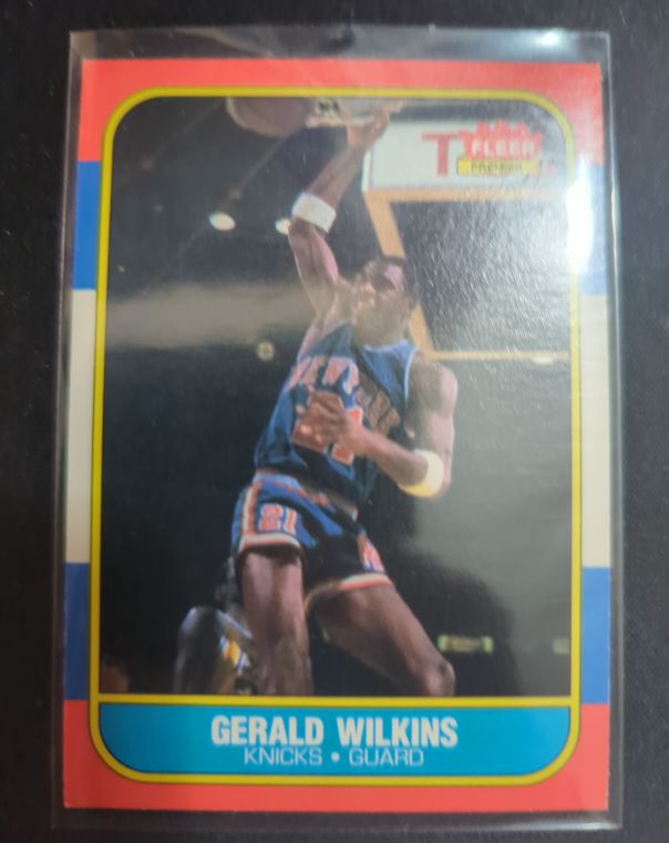 1986-87 Fleer #122 Gerald Wilkins — front