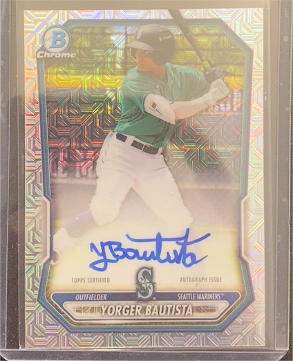 2026 Bowman Chrome #BMA-YB Yorger Bautista — front