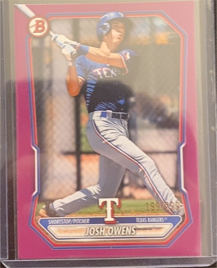 2026 Bowman #BP-62 Josh Owens — front