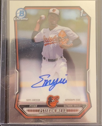 2026 Bowman Chrome #CPA-EME Esteban Mejia — front