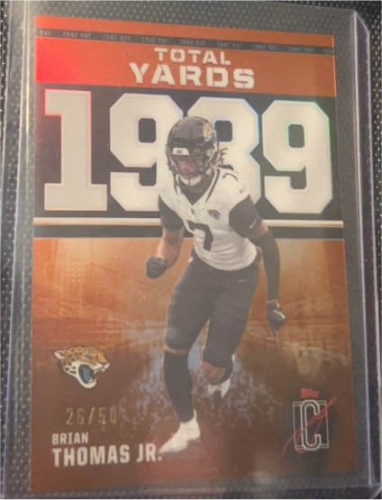2025 Topps Signature Class Zone Out #ZO-5 Brian Thomas Jr. — front