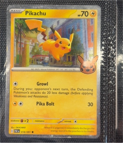 2024 Pokémon Trick or Trade #018 Pikachu — front
