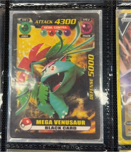 Mega Venusaur Black Card — front