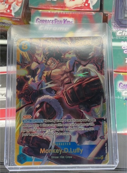 One Piece TCG OP11-118 Monkey D. Luffy A Fist of Divine Speed Foil — front