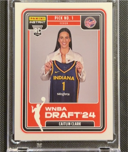 2024 Panini Instant WNBA Draft Night #DN-1 Caitlin Clark Rookie Card — front